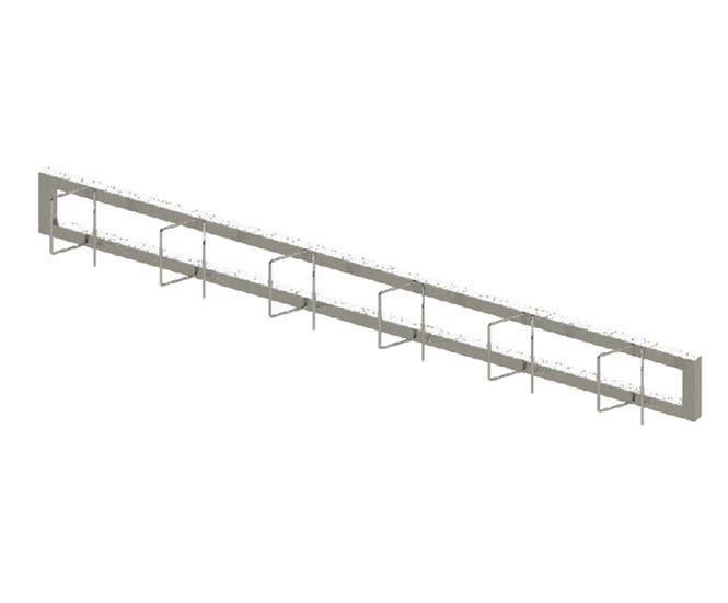 ASF 8013 R6 wall-mounted cycle rack