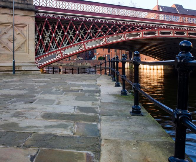 ASF Sandringham post and rail for Leeds Brewery Wharf