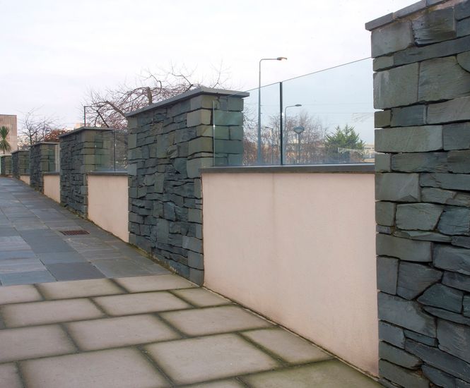 Glass balustrade for outside area at Bradford Library