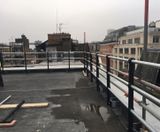 Cast iron rooftop balustrade - Great Portland St, London - on this page