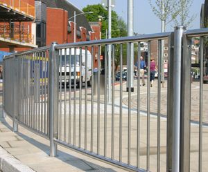 ASF 5008 stainless steel pedestrian guardrail - Swansea