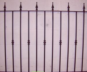 ASF Colne arrow-top steel railings