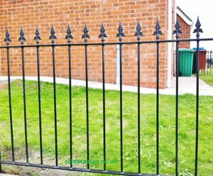 ASF Brook arrow top steel railings