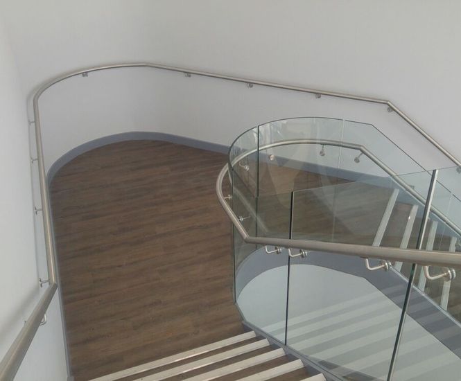 ASF Slim channel fixed glass balustrade