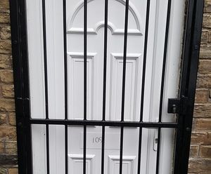 ASF door and wall mounted security gate