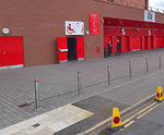 Anti ram raid bollards protect Liverpool FC stadium