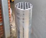 ASF Utility gas vent stack utilitarian breathing bollard