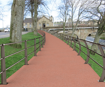 ASF Hawick - cast iron post and rail system
