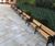 Extra long cast iron and timber seating for public realm 0