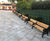 ASF 502 - cast iron and timber double seats 0