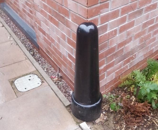 ASF building protection corner bollard