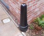 Corner protection bollard for Globe Works, Birmingham
