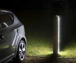 ASF IC Sway illuminated oak bollard
