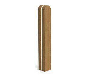 ASF IC Sway illuminated larch bollard