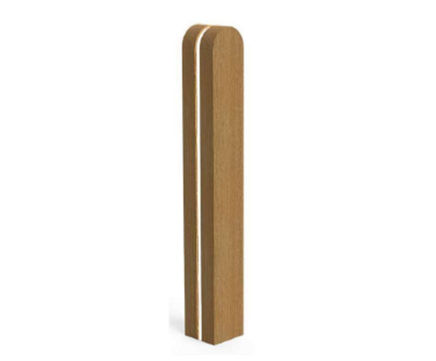 ASF IC Sway illuminated larch bollard