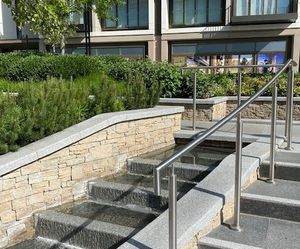 Bespoke illuminated handrails for steps - London
