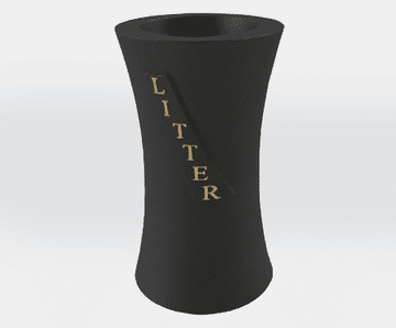 ASF 408 Recycled Cast Iron Litterbin