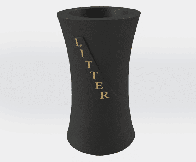 ASF 408 Recycled Cast Iron Litterbin