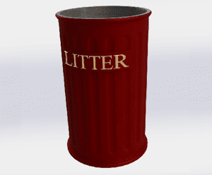 ASF 405 Recycled Cast Iron Litterbin