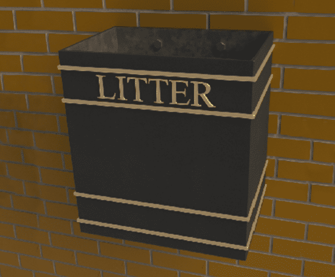 ASF 406 Wall Mounted Recycled Cast Iron Litterbin