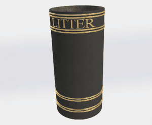 ASF 404 Recycled Cast Iron Litterbin