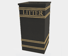 ASF 401 Recycled Cast Iron Litterbin