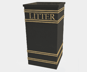 ASF 401 Recycled Cast Iron Litterbin