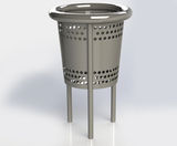 ASF 7000 stainless steel litter bin - on this page