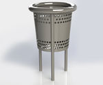 ASF 7000 stainless steel litter bin