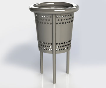 ASF 7000 stainless steel litter bin