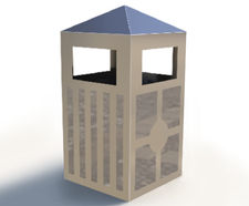 ASF 7002 Stainless Steel Litterbin