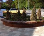 ASF bespoke corten steel planter and seating unit