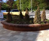 ASF bespoke corten steel planter and seating unit - on this page