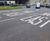 Hard-wearing road marking for busy junction 0