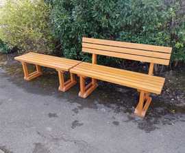 Medlock wooden buddy benches
