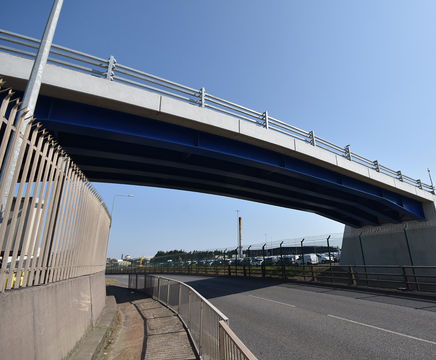 Steel-plated beam bridges