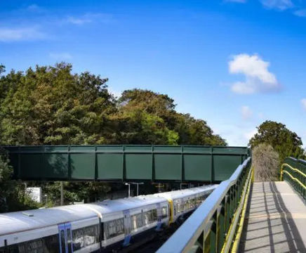 16m footbridge over railway line at Stone Crossing