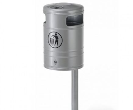 TD CITYBIN 40 post-mounted litter bin