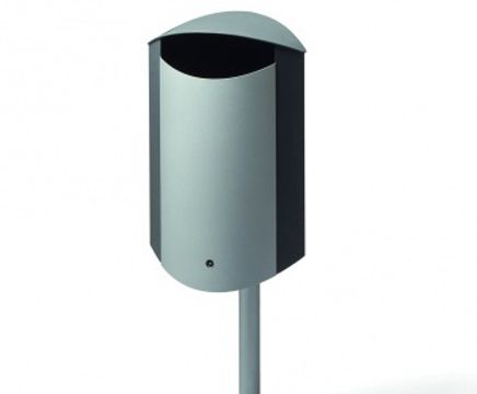 TD PORTELINO 50 post-mounted bin with ashtray