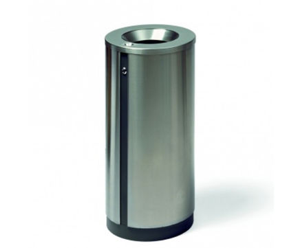 CAMPUS free-standing stainless steel interior waste bins