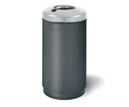 TARA R free-standing steel litter bin - 100 litres