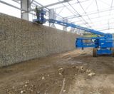 Gabion retaining wall - Sunderland AFC Academy of Light - on this page