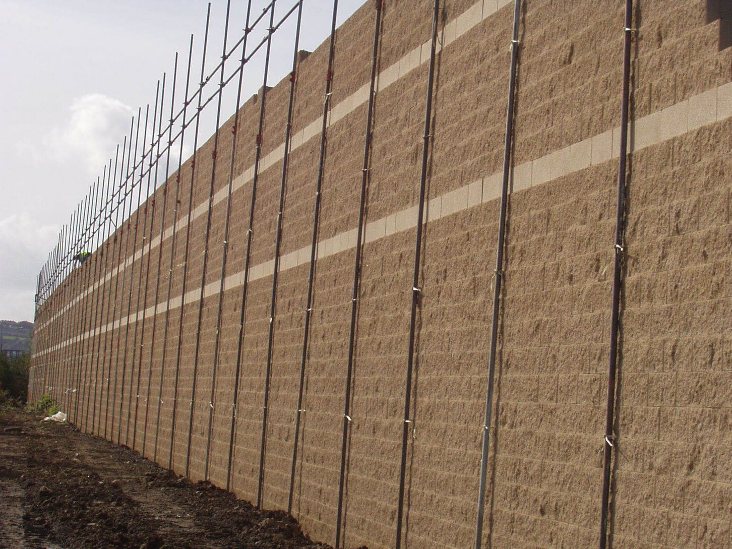 Titan Block retaining wall system Phi Group ESI External Works