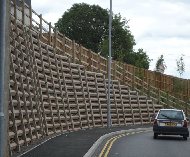 Andacrib concrete crib retaining wall system Phi Group