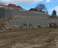 Retaining structures for luxury homes development