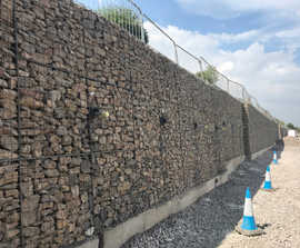 Gabion retaining walls - welded mesh