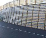 Permacrib timber retaining wall for new primary school  - on this page