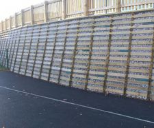 Permacrib timber retaining wall for new primary school 