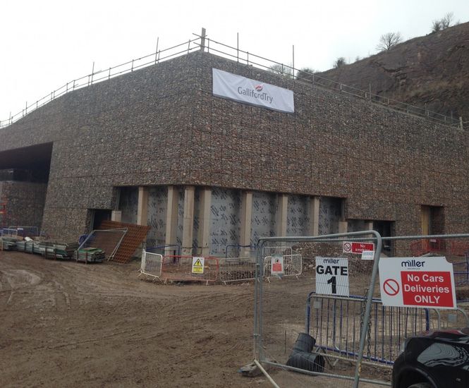 Gabion cladding