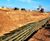 Retaining wall for production facility expansion 0